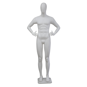 ERKEK BOY MANKEN YÜZSÜZ SOL ELİ BELİNDE