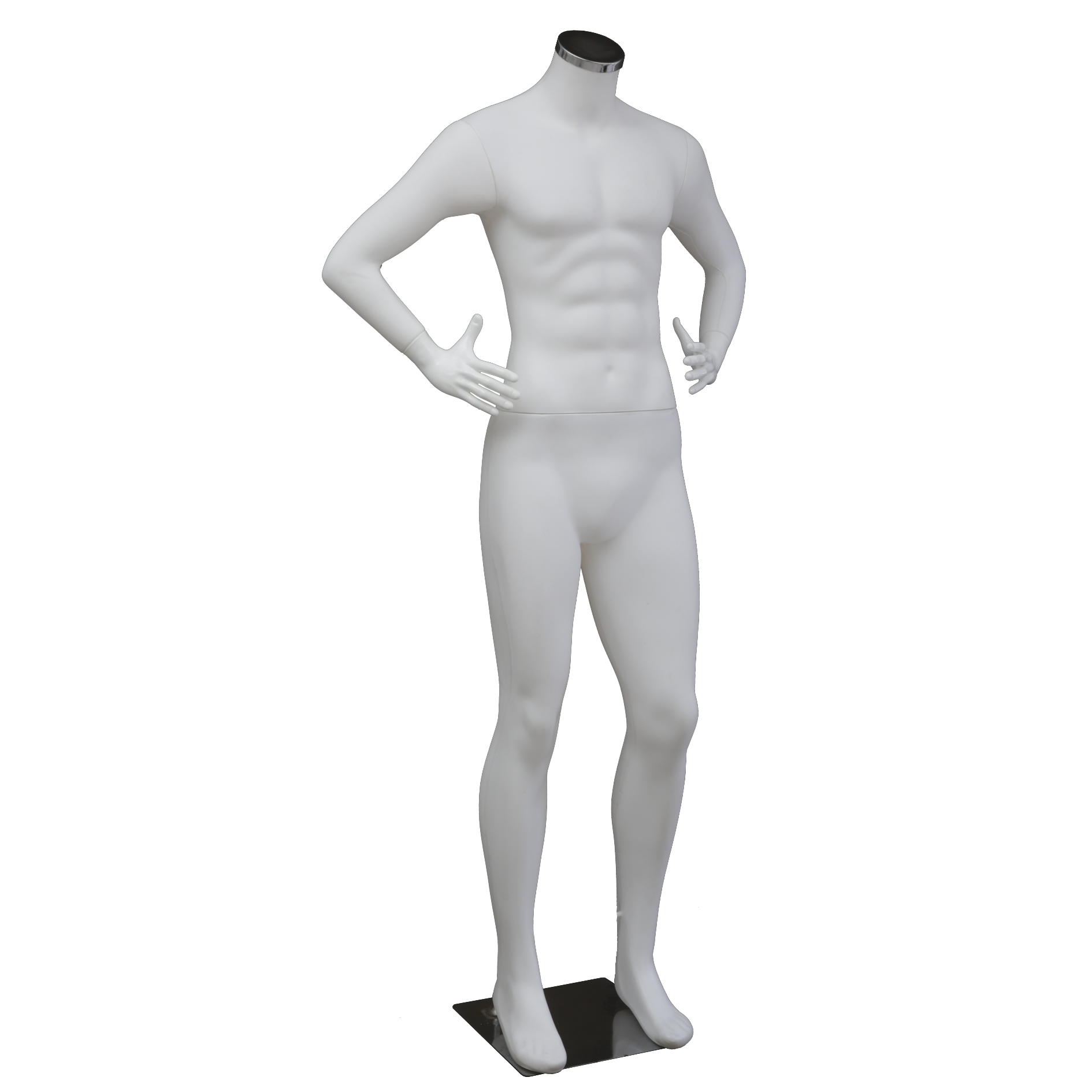 ERKEK BOY MANKEN KAFASIZ ELİ BELİNDE TEK AYAK ÖNDE - Görsel 3